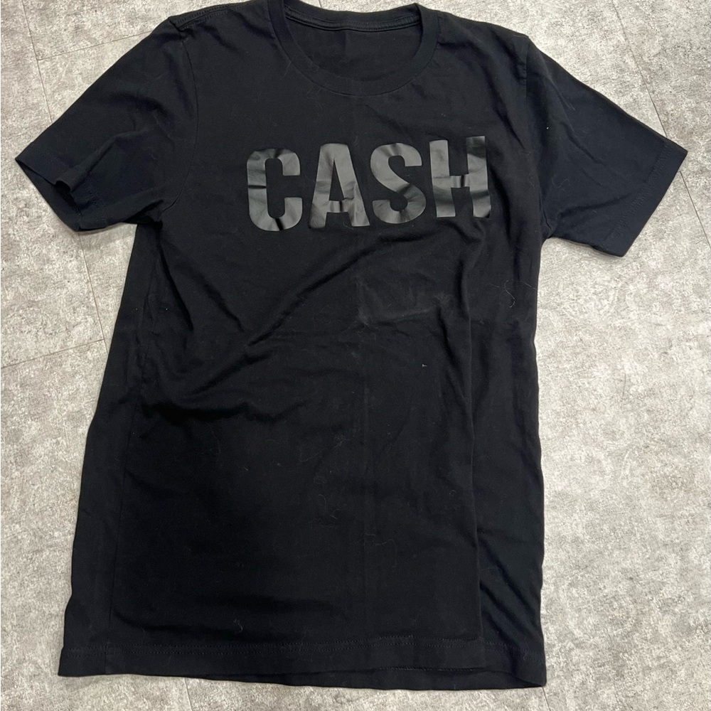 CASH Black Graphic Crew Neck T-Shirt - Men